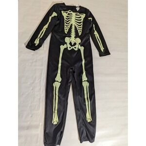 familus Skeleton Costume Suit Black Yellow Unisex 3-4 Years 100% Polyester